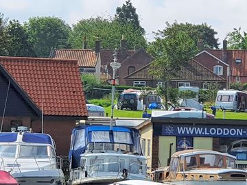Can see the camping site