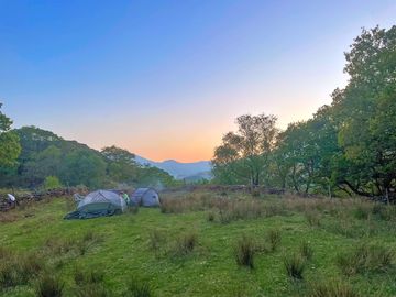 Peaceful site with mountain views