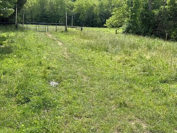 Powered grass travel trailer campsite. near pond. can provide extension.