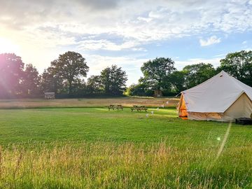 Bell tent exterior