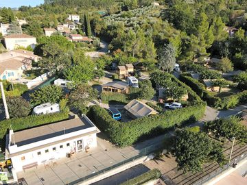 Aerial view of the site
