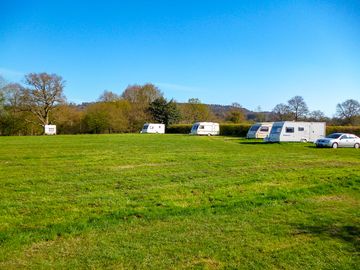 Caravans on the field