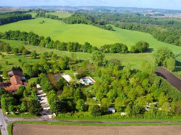 Aerial view of the site