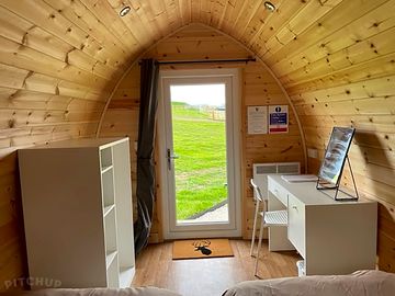 Doorway into the pod