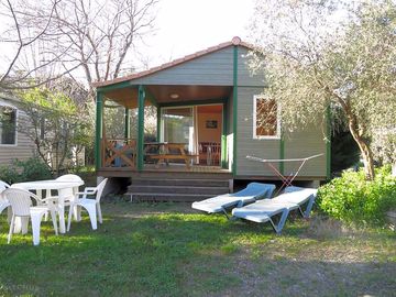 Exterior with decking and seating area