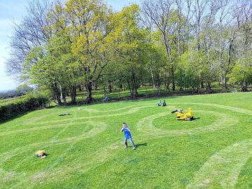 Tractor course for the kids