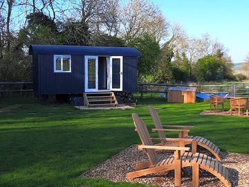 Shepherd's hut in its private paddock