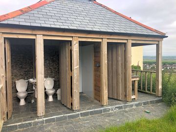 Toilet and shower block and washing up area