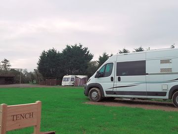 Hardstanding and grass pitch