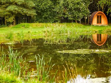 Camping pod on the lake