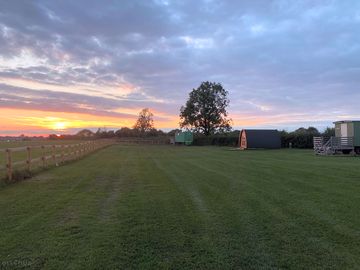 Campsite sunset
