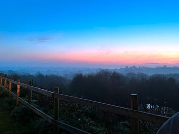 Misty sunrise