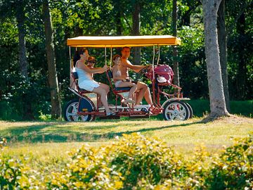 Cycling around the campsite
