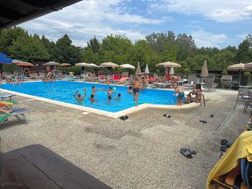 Pool full of kids