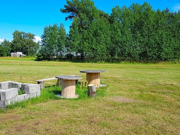 Firepit next to the pitches