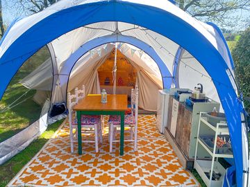 Bell tent exterior