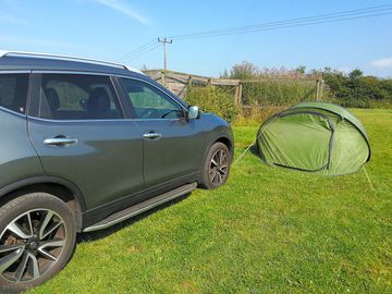 Small tent and car