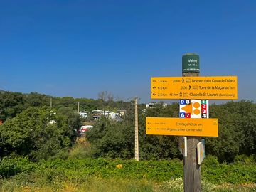 Great trails depart from campsite