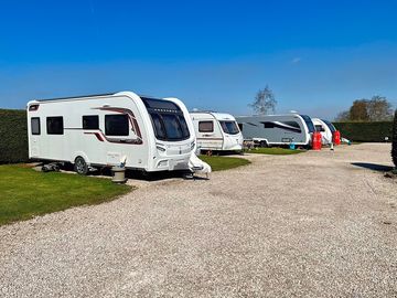 Hardstanding pitches on site