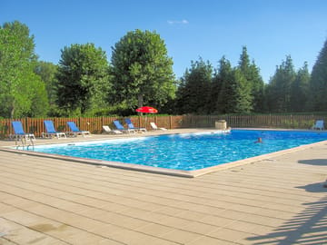 Outdoor pool with large sun terrace