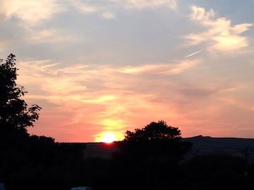Sun setting