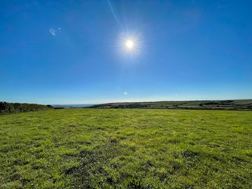 Blue welsh skies