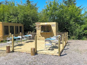 Our outside bar area on the camping field