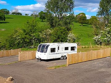 Campervan on a pitch