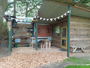 Kitchen, dining space and dry room