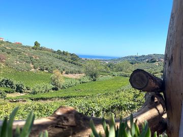 View down to the sea