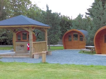 The barbecue area