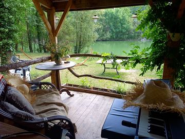 Clubhouse overlooking the water