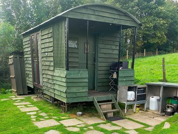 Shepherd's hut exterior