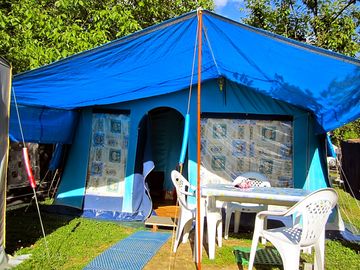 Tucked away in your tent enjoying some privacy