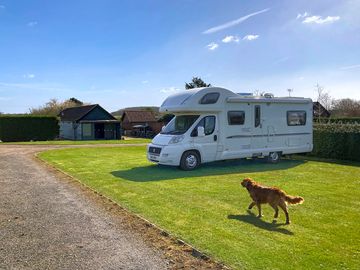 Motorhome on a pitch