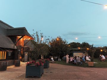 The barn and gardens