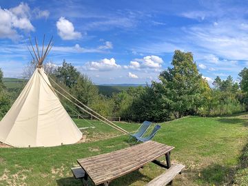 View from the tipi