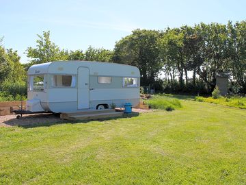 Exterior look of Gertie touring caravan