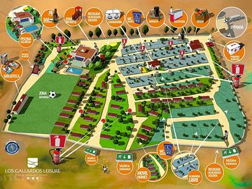 A map of the campsite