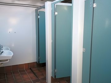 Inside the facilities block