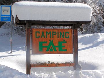 The entrance under the snow