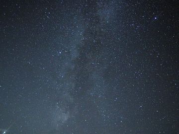 Starry skies on a clear night
