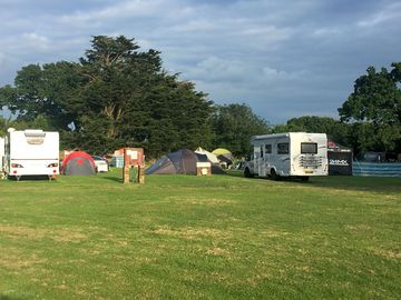 Caravan and tent field