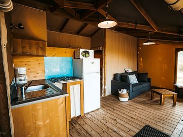 living room and Kitchen Lodge Cotton