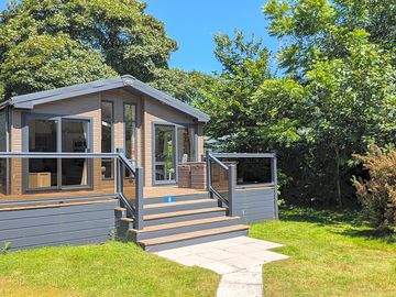 Exterior of larch lodge
