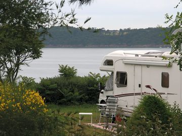 Pitch with a view of over the beach