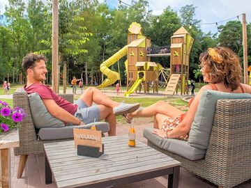 Bar overlooking the play area