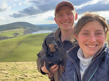 The owners of the site and their dog