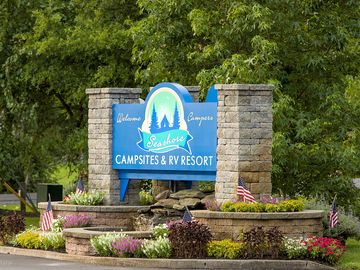 Entrance to the resort