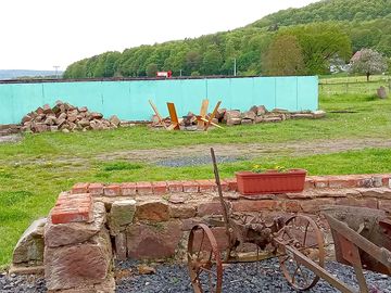 Small firepit near the pitches